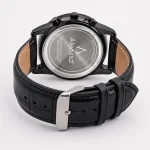 Alensso DQ7 A159 Men’s Analog Watch – Black Dial & Black Leather Strap