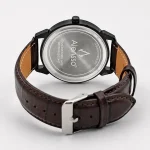 Alensso Sahib Series A157 Men’s Executive Watch Black Dial & Black Leather Strap