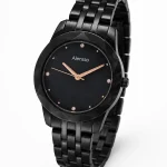 Alensso Signora A125 Women’s Premium Analog Watch Black Dial & Black Metal Chain Strap