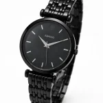 Alensso Signora A129 Women’s Analog Watch Classic Black Dial & Black Metal Chain Strap