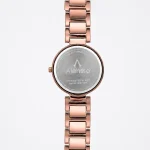 Alensso Signora A135 Women’s Quartz Watch White Dial & Coffee Metal Chain Strap