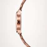 Alensso Signora A135 Women’s Quartz Watch White Dial & Coffee Metal Chain Strap