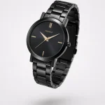 Alensso Signora A133 Women’s Analog Watch Black Dial & Black Metal Chain Strap