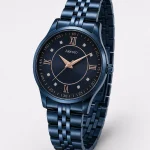 Alensso Signora A137 Women’s Elegant Watch Blue Dial & Blue Metal Bracelet