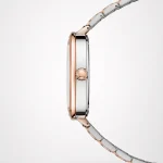 Alensso Signora A144 Women’s Fashion Watch Rose Gold Dial & Rose Gold-Silver Chain Strap