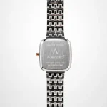 Alensso Signora A144 Women’s Fashion Watch White Dial & Rose Gold-Silver Chain Strap