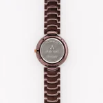 Alensso Signora A146 Women’s Elegant Watch Coffee Dial & Matching Metal Chain Strap