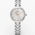 Alensso Signora A148 Women’s Quartz Watch White Dial & Silver Chain Strap