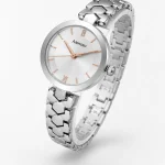 Alensso Signora A148 Women’s Quartz Watch White Dial & Silver Chain Strap