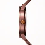 Alensso Sahib Series A143 Men’s Analog Watch – Coffee Brown Dial & Coffee Metal Chain Strap