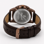 Alensso DQ7 A161 Men’s Analog Watch Coffee Dial & Coffee Leather Strap
