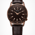 Alensso Sahib Series A151 Men’s Quartz Watch Coffee Dial & Coffee Leather Strap