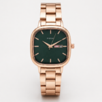Alensso Signora A156 Women’s Analog Watch Green Dial & Rose Gold Chain Strap