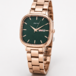 Alensso Signora A156 Women’s Analog Watch Green Dial & Rose Gold Chain Strap