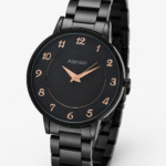 Alensso Sahib Series A138 Men’s Analog Watch Black Dial & Black Chain Strap